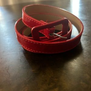 Red rockabilly belt